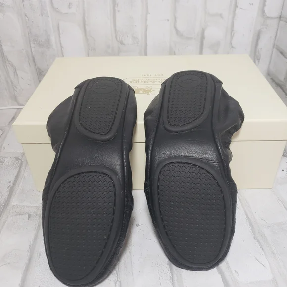 UGG Black Quilted Leather Slippers - Picture 6 of 9